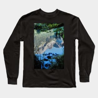 Mirror Lakes #2, New Zealand Long Sleeve T-Shirt